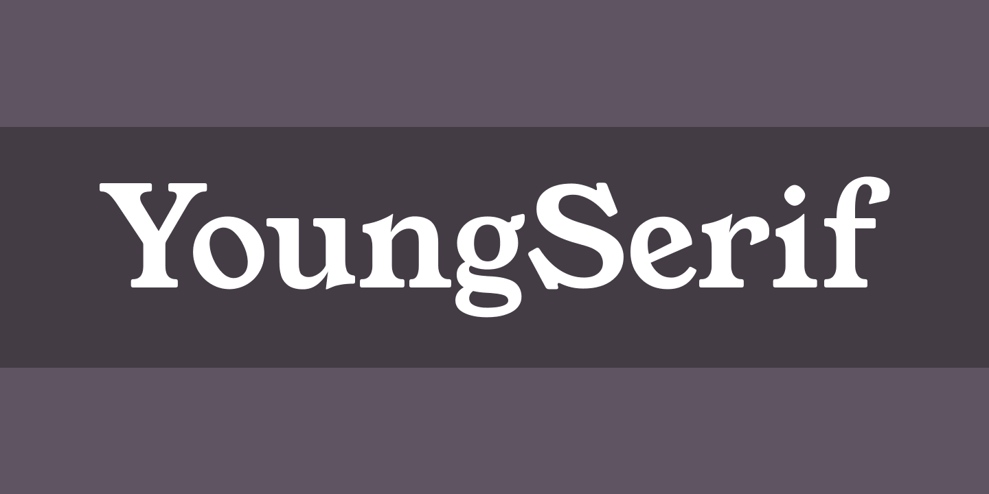 Ejemplo de fuente YoungSerif